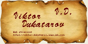 Viktor Dukatarov vizit kartica